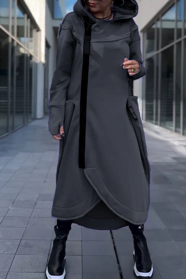 Sandra | Modern Longline Hoodie Coat
