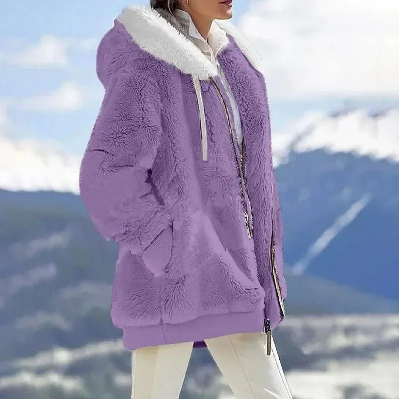 Emmie | Cozy Hooded Zip Jacket