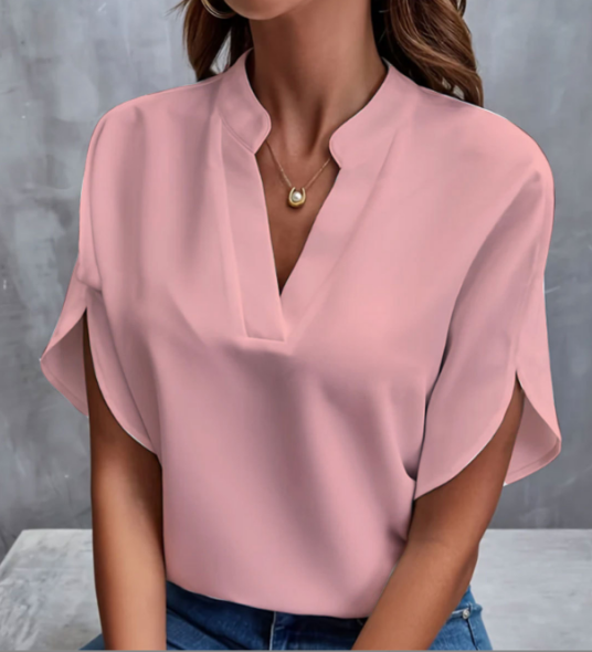 Deborah | Soft and Elegant V-Neck Shirt