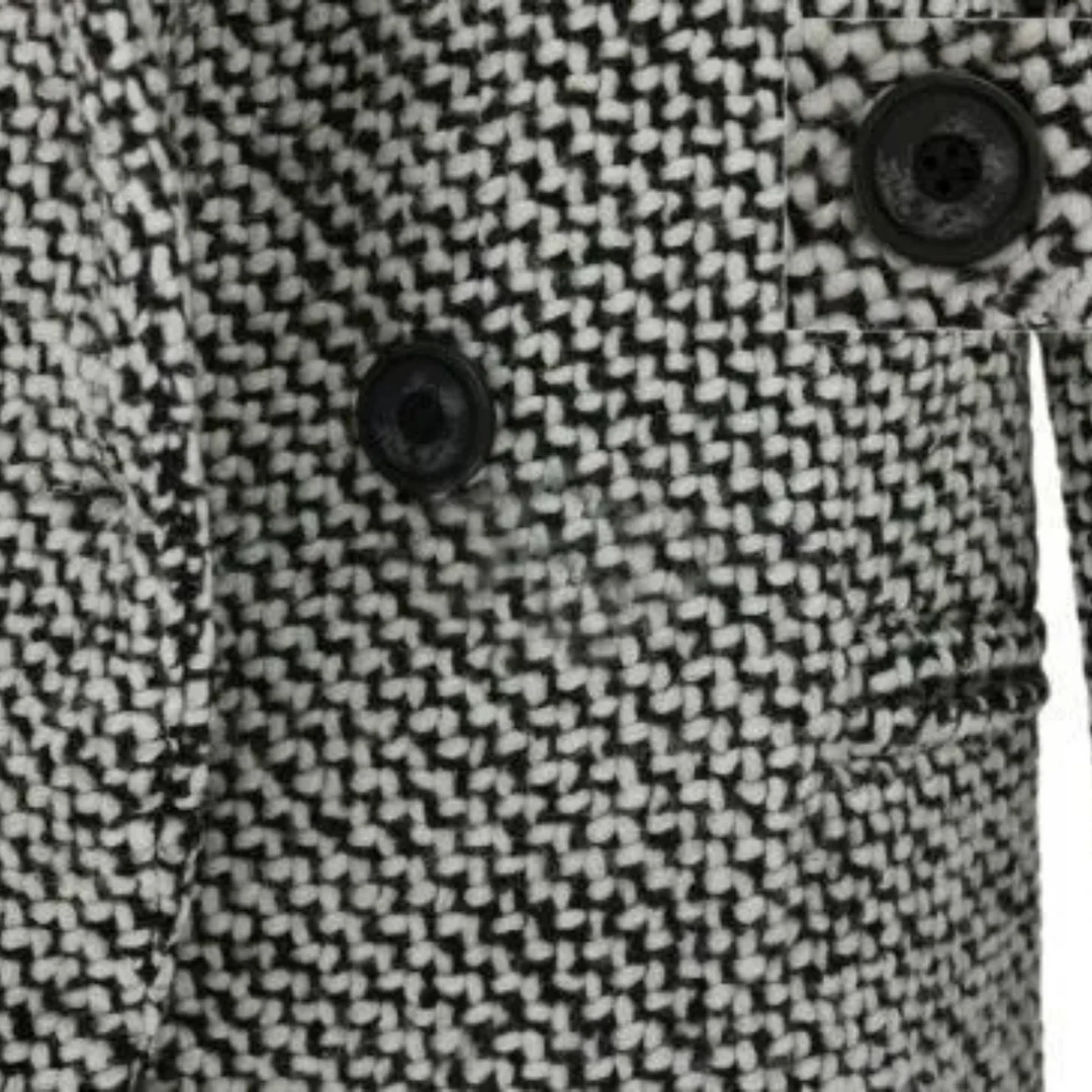 Lara | Houndstooth Long Coat