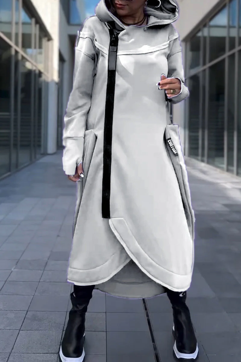 Sandra | Modern Longline Hoodie Coat