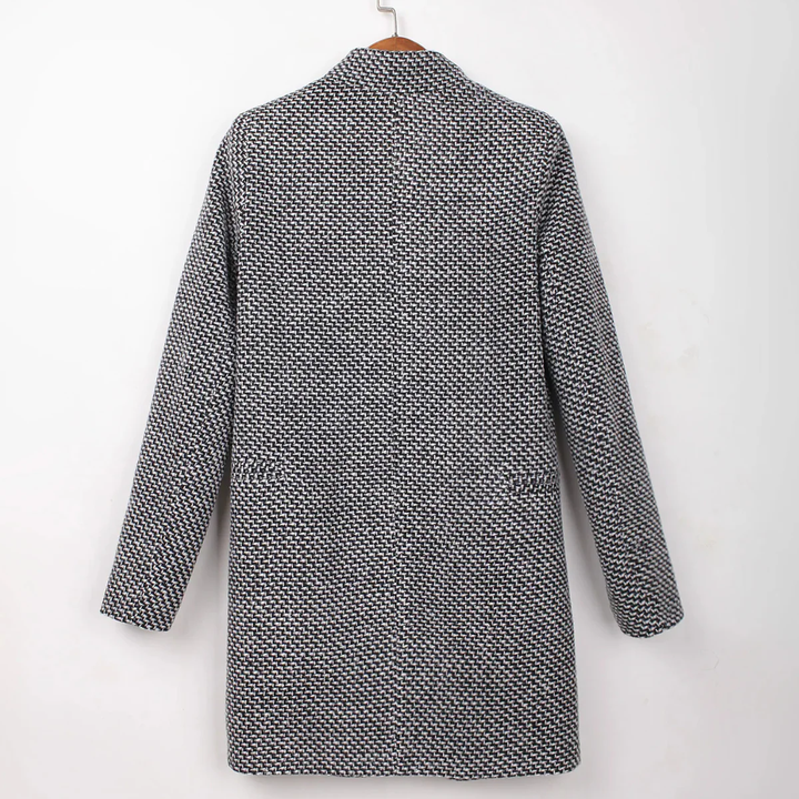 Lara | Houndstooth Long Coat