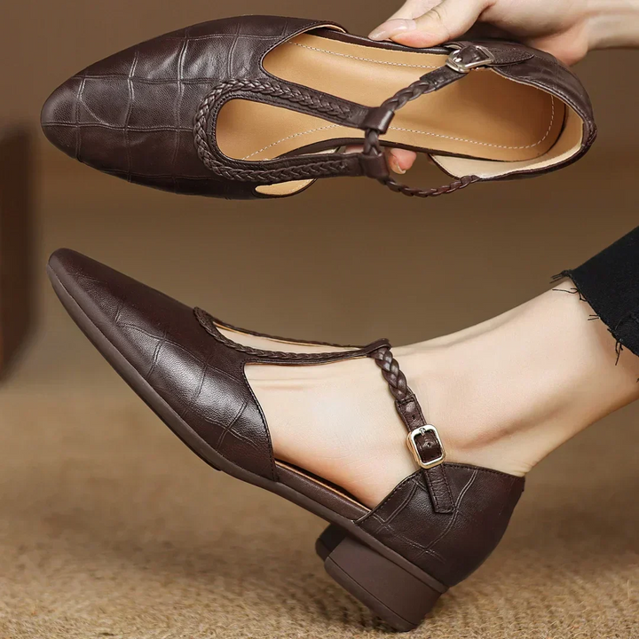 Estelle | Vintage Buckle Flats