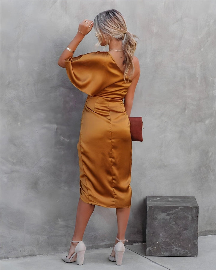 Tanya | One Shoulder Midi Dress