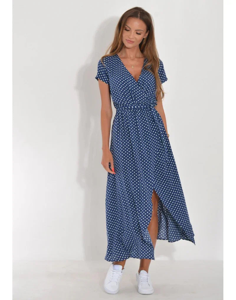 Anna | Floral Wrap Midi Dress