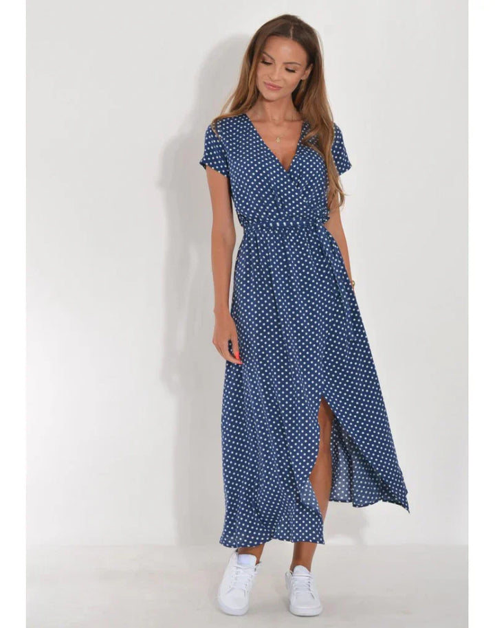 Anna | Floral Wrap Midi Dress