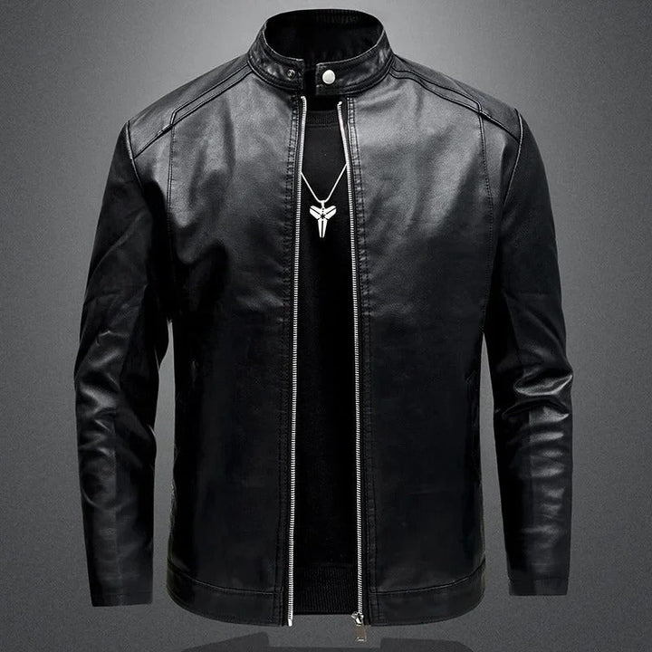 Connor | Elegant Men's Biker Leather Jacket