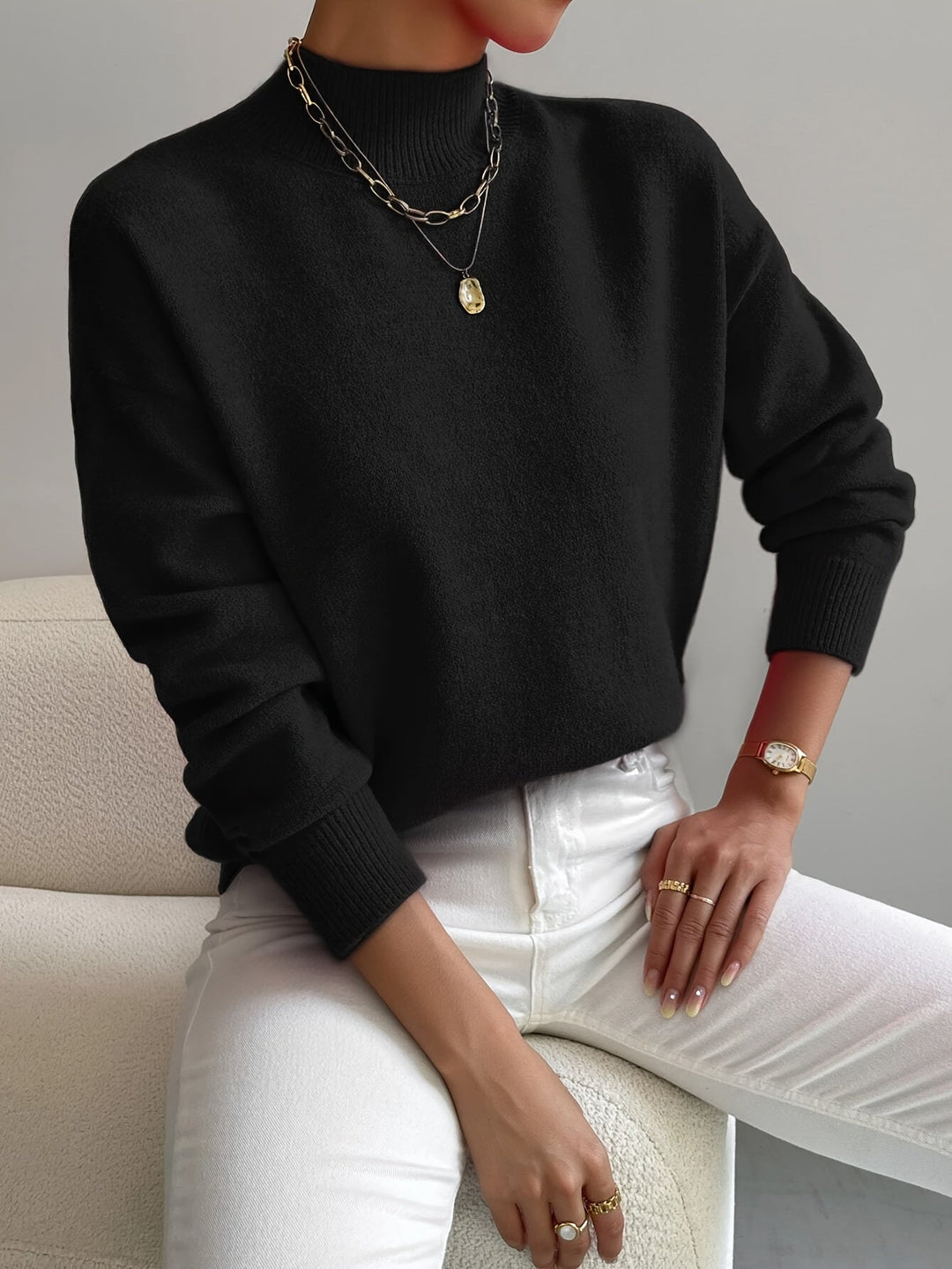 Patricia | Classic High-Neck Sweater