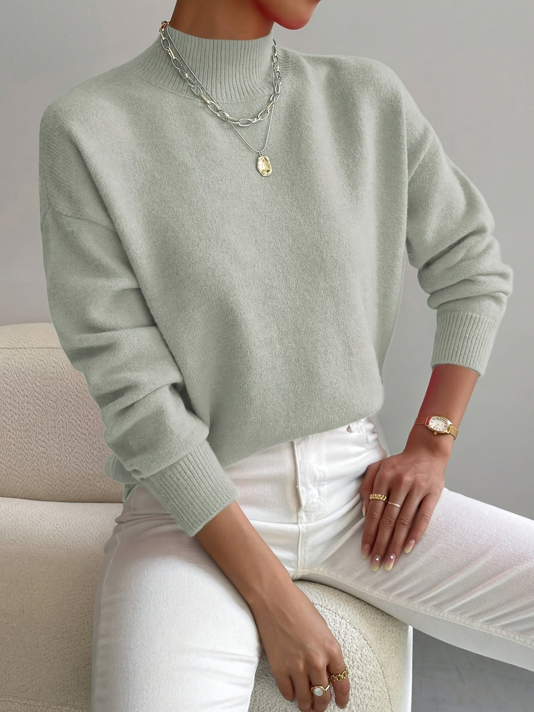 Patricia | Classic High-Neck Sweater