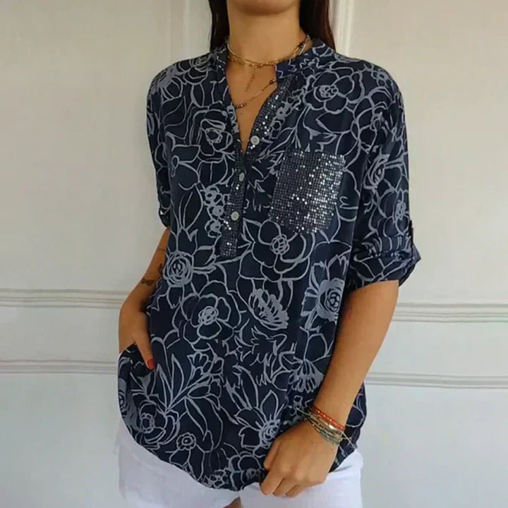 Bonnie | Floral Button Blouse