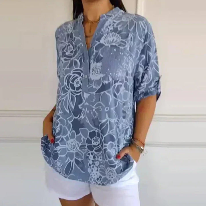 Bonnie | Floral Button Blouse