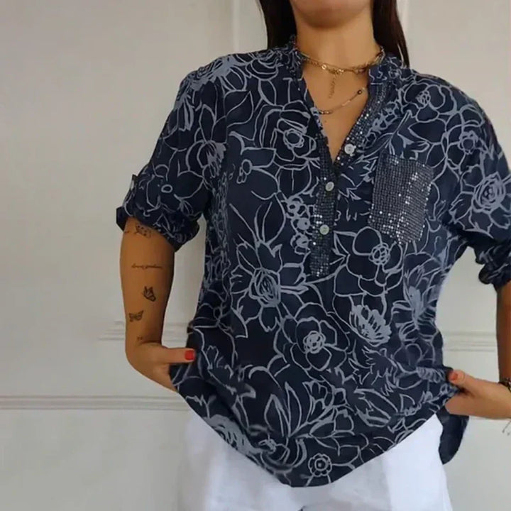 Bonnie | Floral Button Blouse